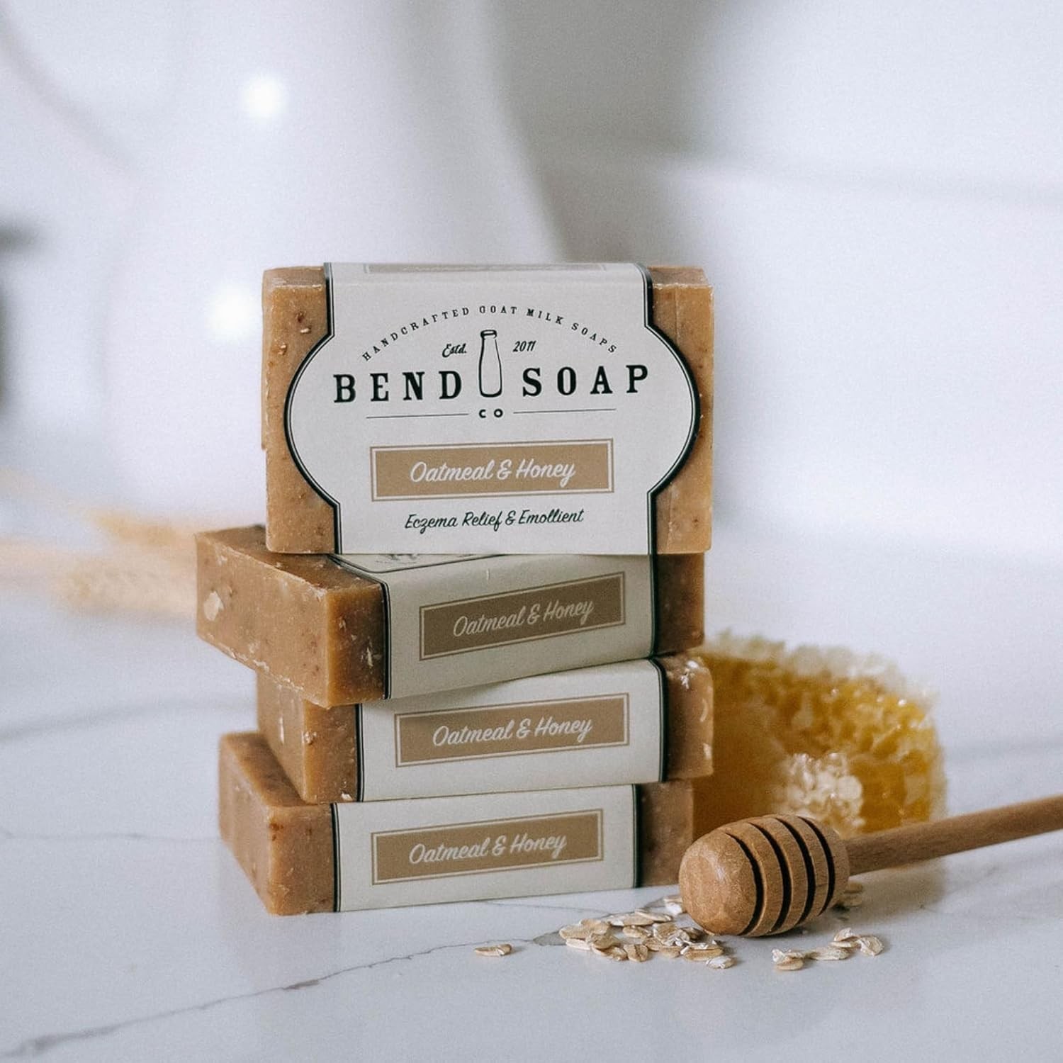 Bend Soap Company All Natural Handmade Goat Milk Soap for Dry Skin Relief, Oa…