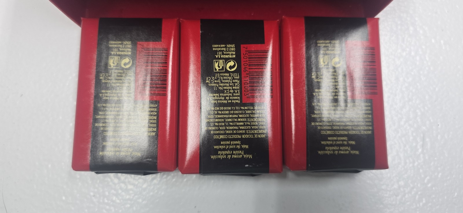 Maja Classic Perfumed Soap Bars – 3 x 3.15 oz (90g) Gift Set – Spanish Passion