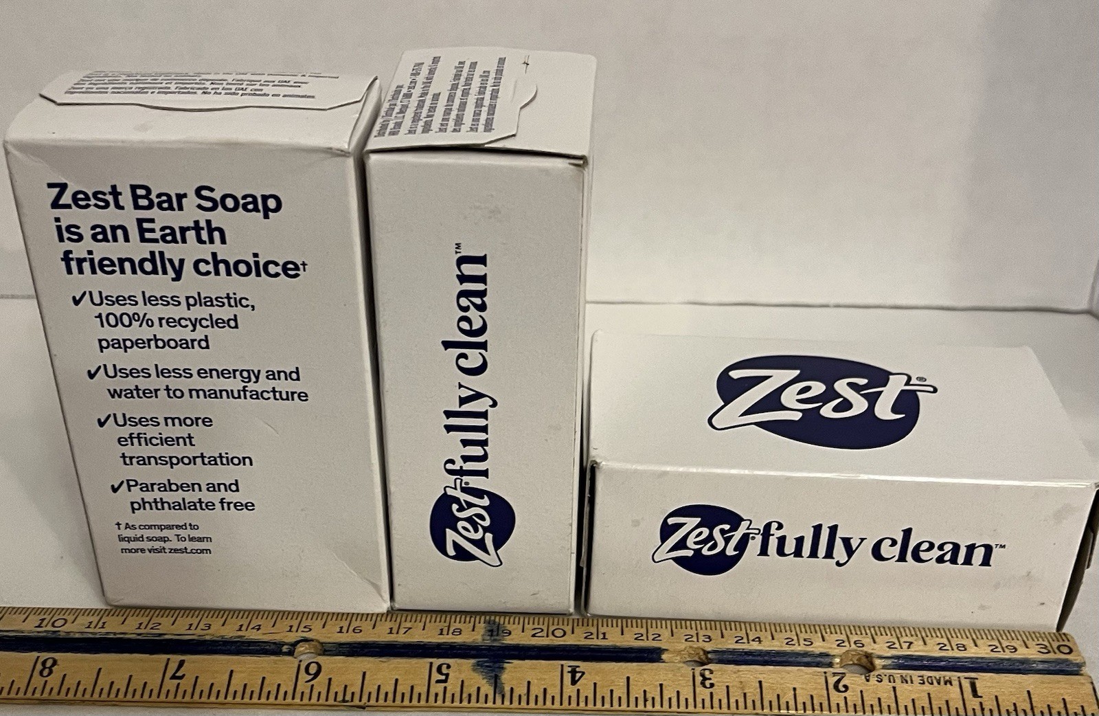 Zest Zestfully Clean Deodorant Bar Soap Paraben & Phthalate Free 4 oz 3 Pack