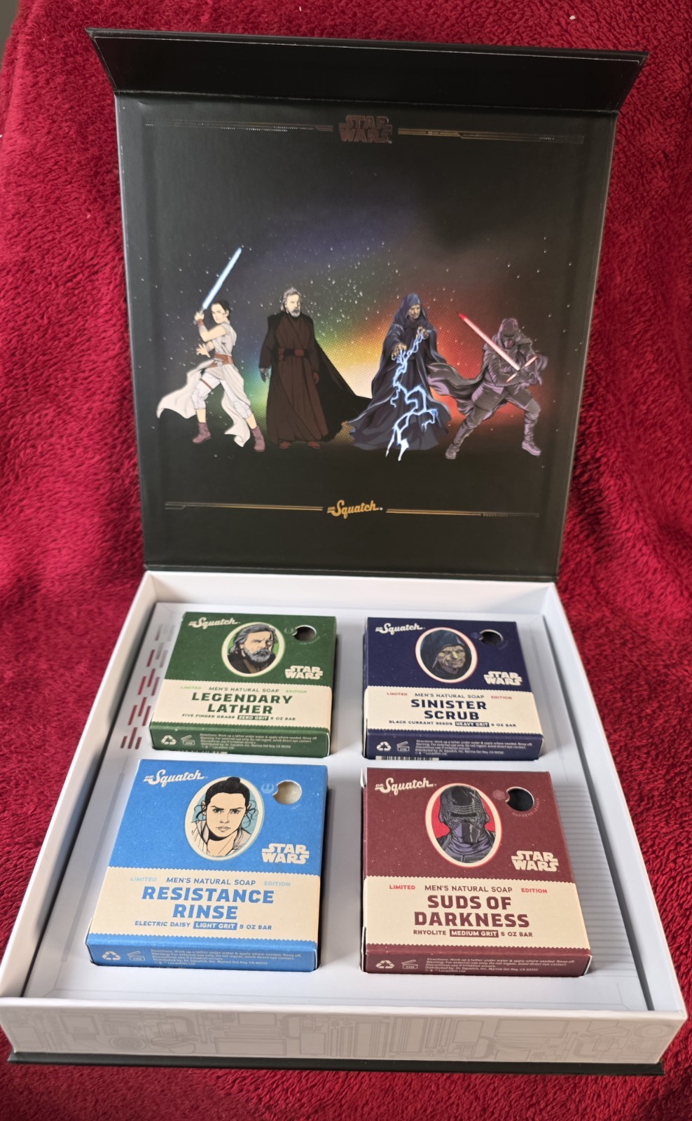 Dr. Squatch Star Wars Collector’s Box Set 4 Bar Soap Limited Edition Disney