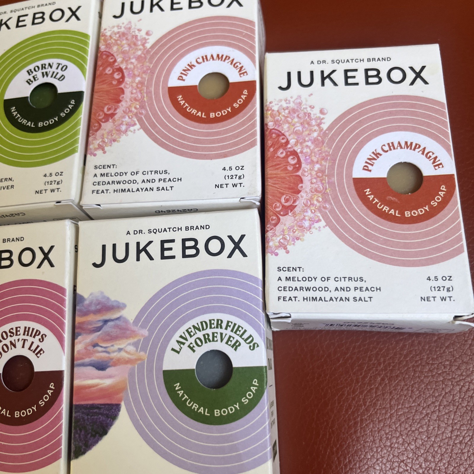 Lot 6 Mixed Boxed Bars Of Jukebox By DrSquatch Pics For Scents