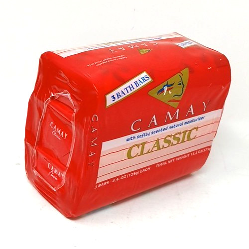 CAMAY Classic Bar SOAP 3 bath bars x 4.4oz Pink Bath Sensual scent + Moisturizer