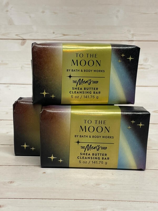 Bath & Body Works Men’s To The Moon Shea Butter Cleansing Bar Soap x3