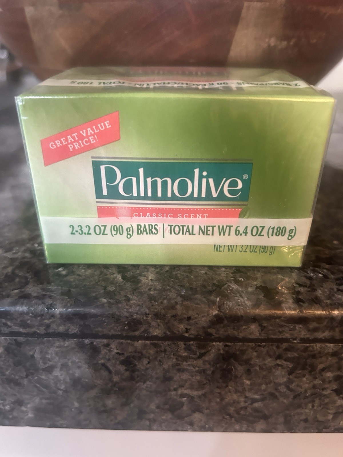 Palmolive Classic Scent Bar Soap 2-Pack Green 6.4 oz Total Net Wt