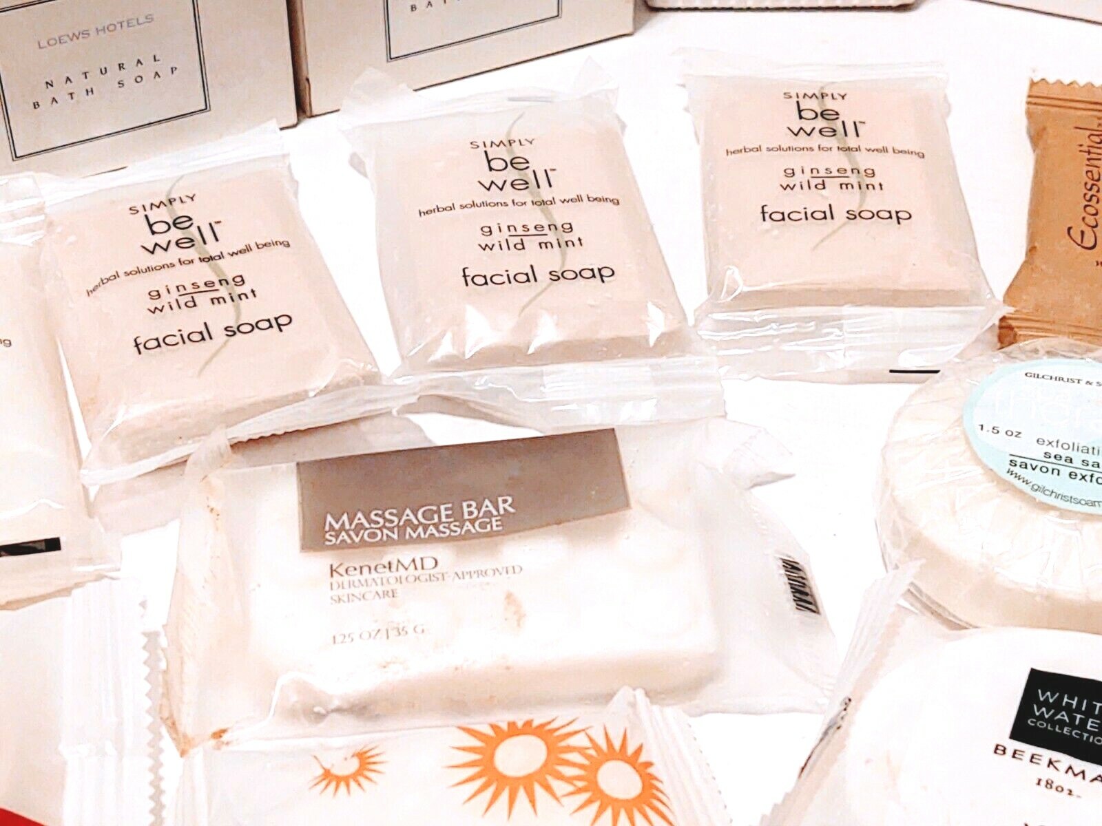 Bath Body Be Well Kenet MD Chopard Travel Soap lot 20 bars Assorted