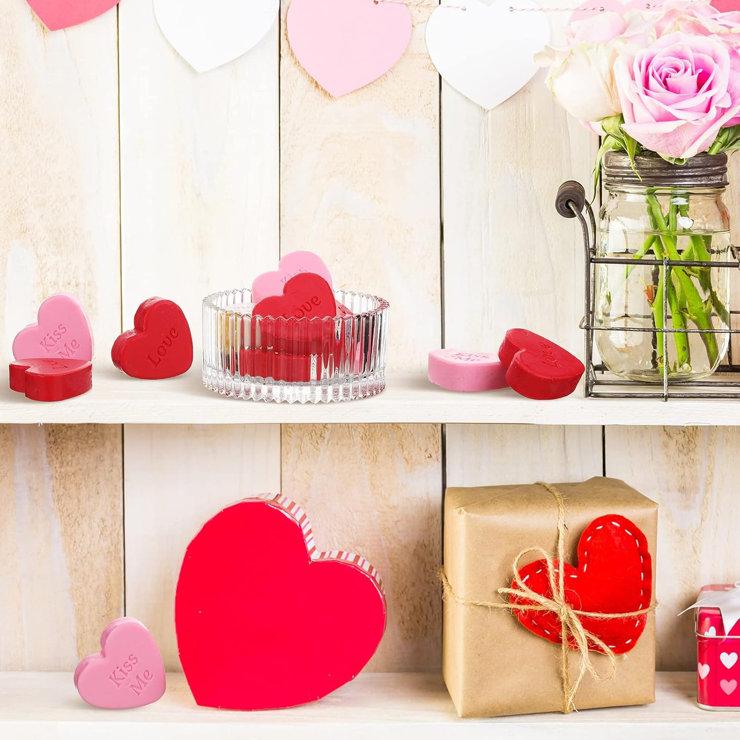 24 Pcs 2 Inch Valentine‘S Day Heart Soap Gift Colorful Soaps Wedding Party Favor