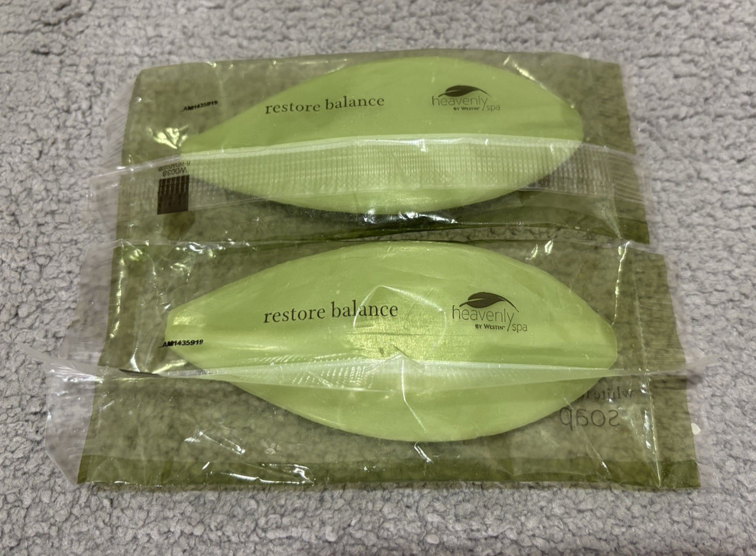 Westin Heavenly Spa Leaf Shaped Soap Restore Balance Aloe Vera tea Lot of 2