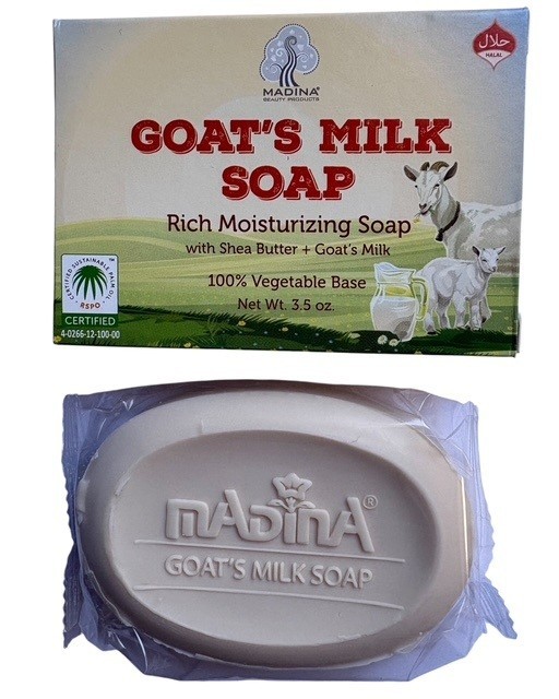 6 – Pack Madina Goats Milk Soap (With Shea Butter) 100% Vegetable Base