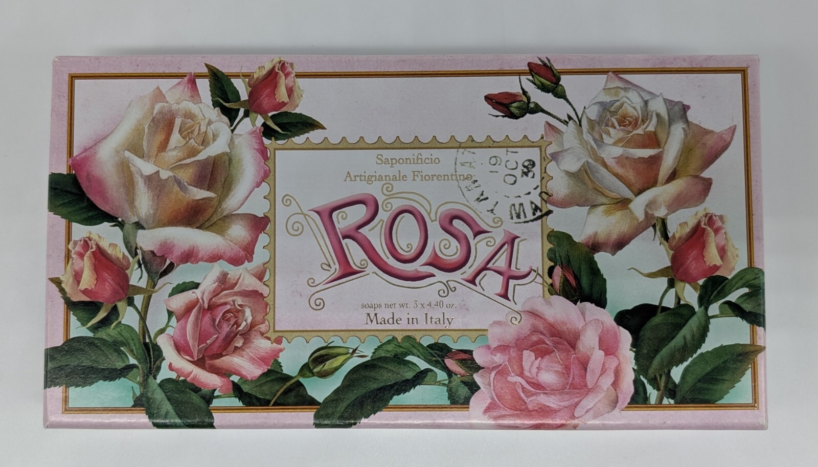 3 Scented Soaps 4.40oz each Rosa Saponificio Artigianale Fiorentino NEW