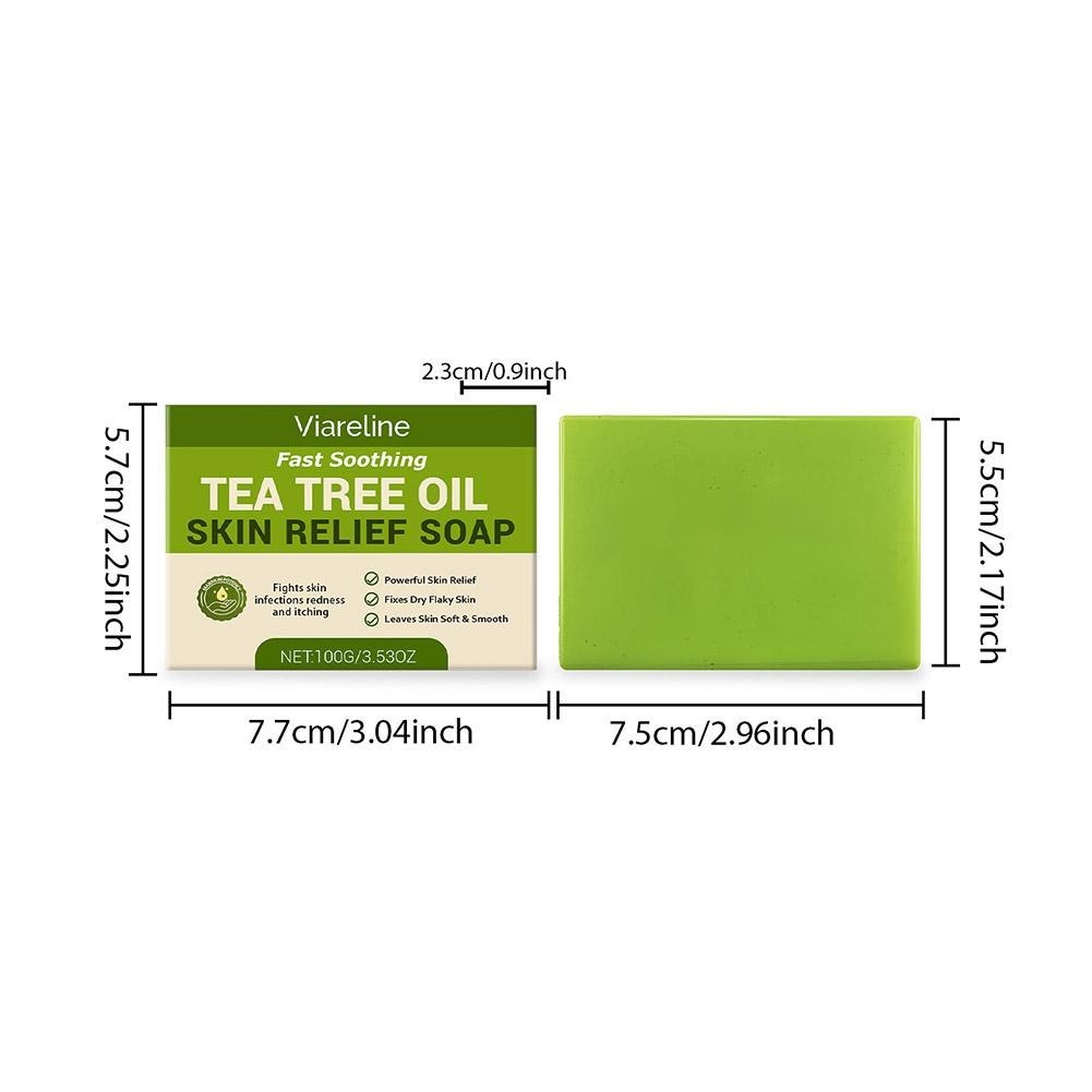Relief Soap Bar, Loravey Tea Tree Oil Soap, Natural Soaps H For Well-being M5R5