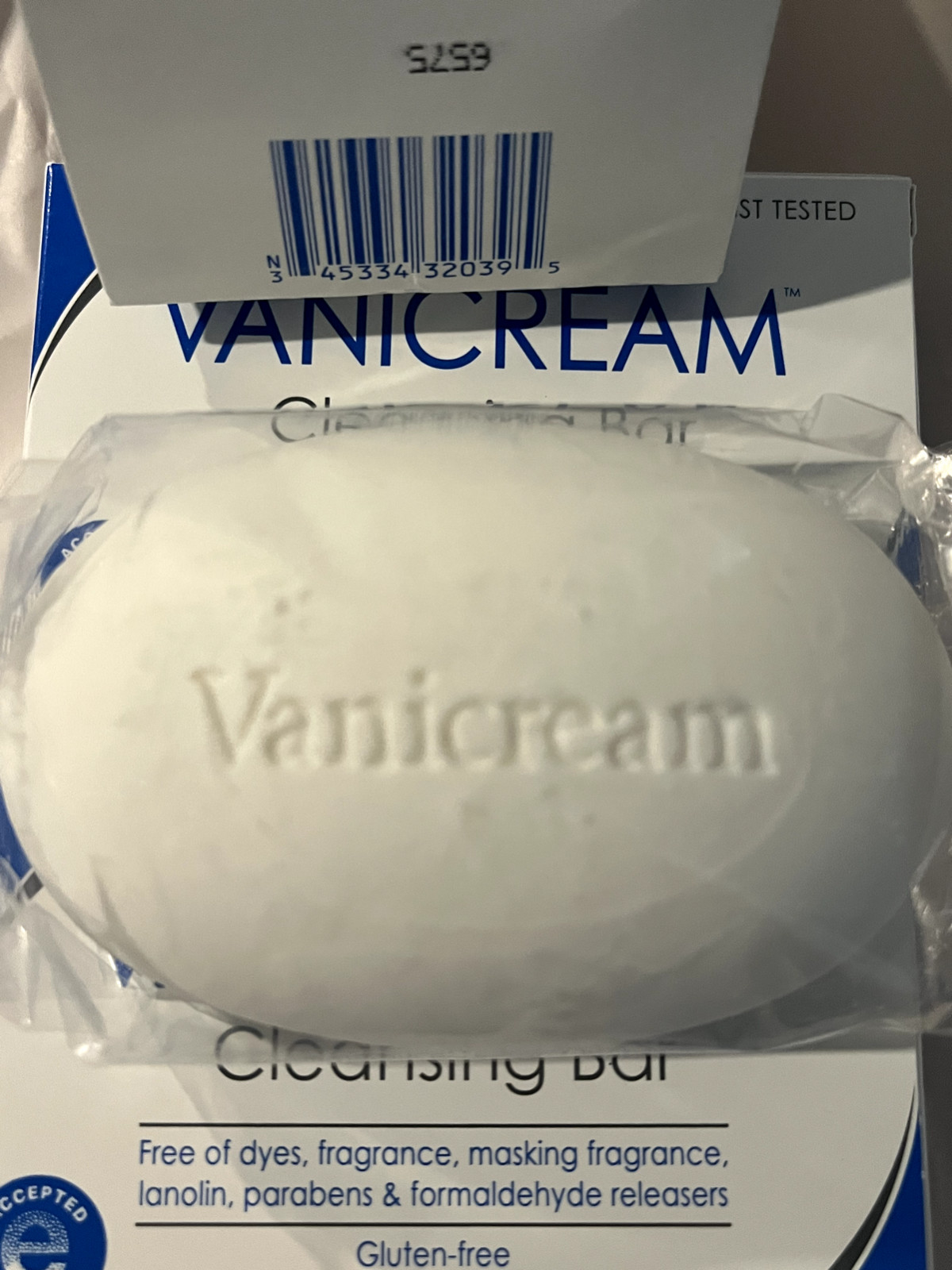 6X Vanicream Cleansing Bar for Sensitive Skin 3.90 oz/110g Each New