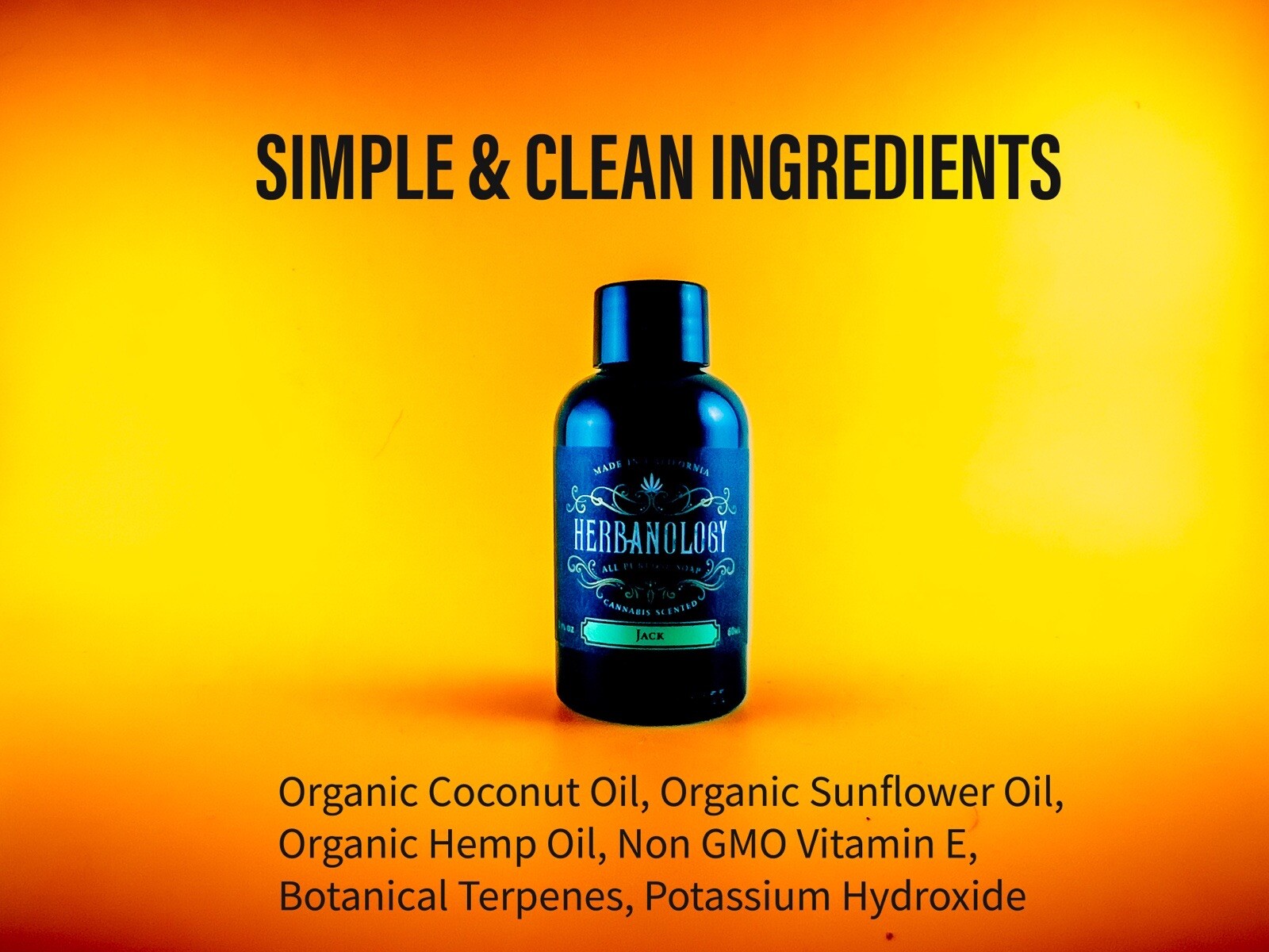 Herbanology 1 Gallon Jack Organic Liquid Castile All Purpose Soap