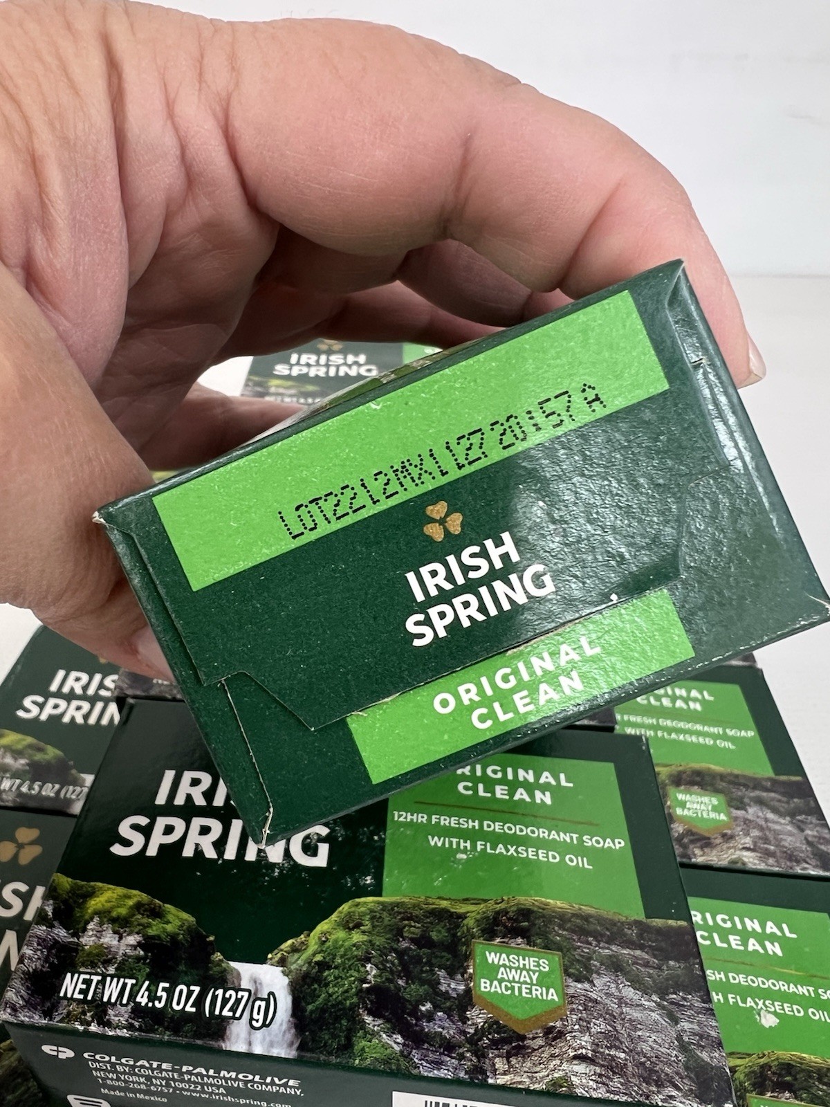 Irish Spring Original Clean Deodorant Soap 4.5 oz Bars Lot of 13