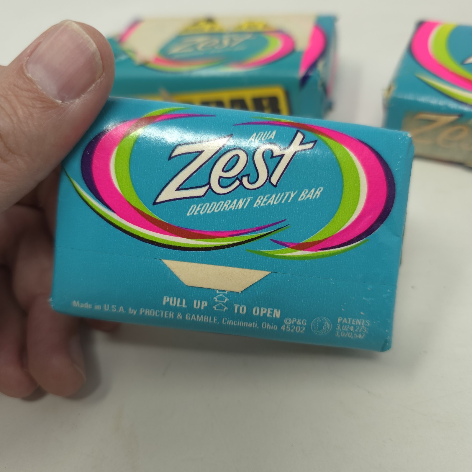 3 Vintage Zest Bar Soap Deodorant Beauty Bar 2x 5.75 oz & 1 3.75 oz