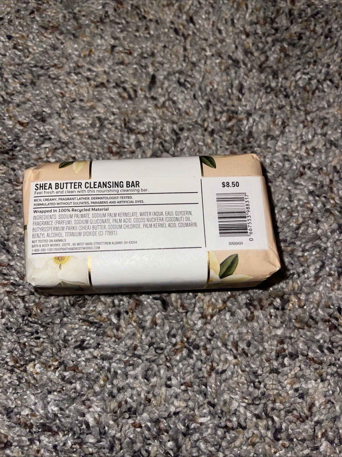 Bath & body Works vanilla Coconut And Lavender Vanilla Shea Bar Lot Of 2