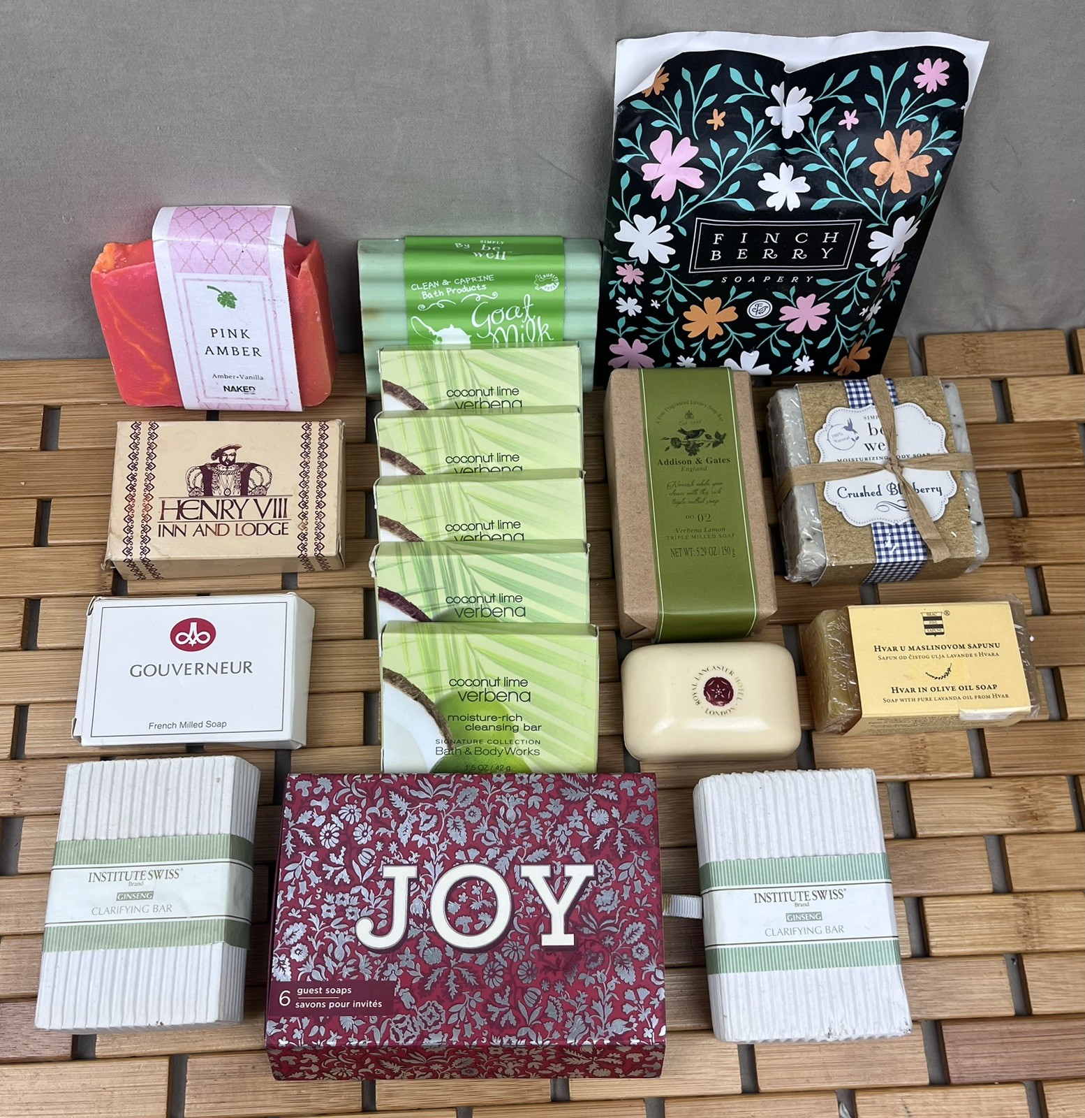 17 Pc Mixed Luxury Guest Soap Lot FinchBerry Bath & Body Works Hotel Artisan New