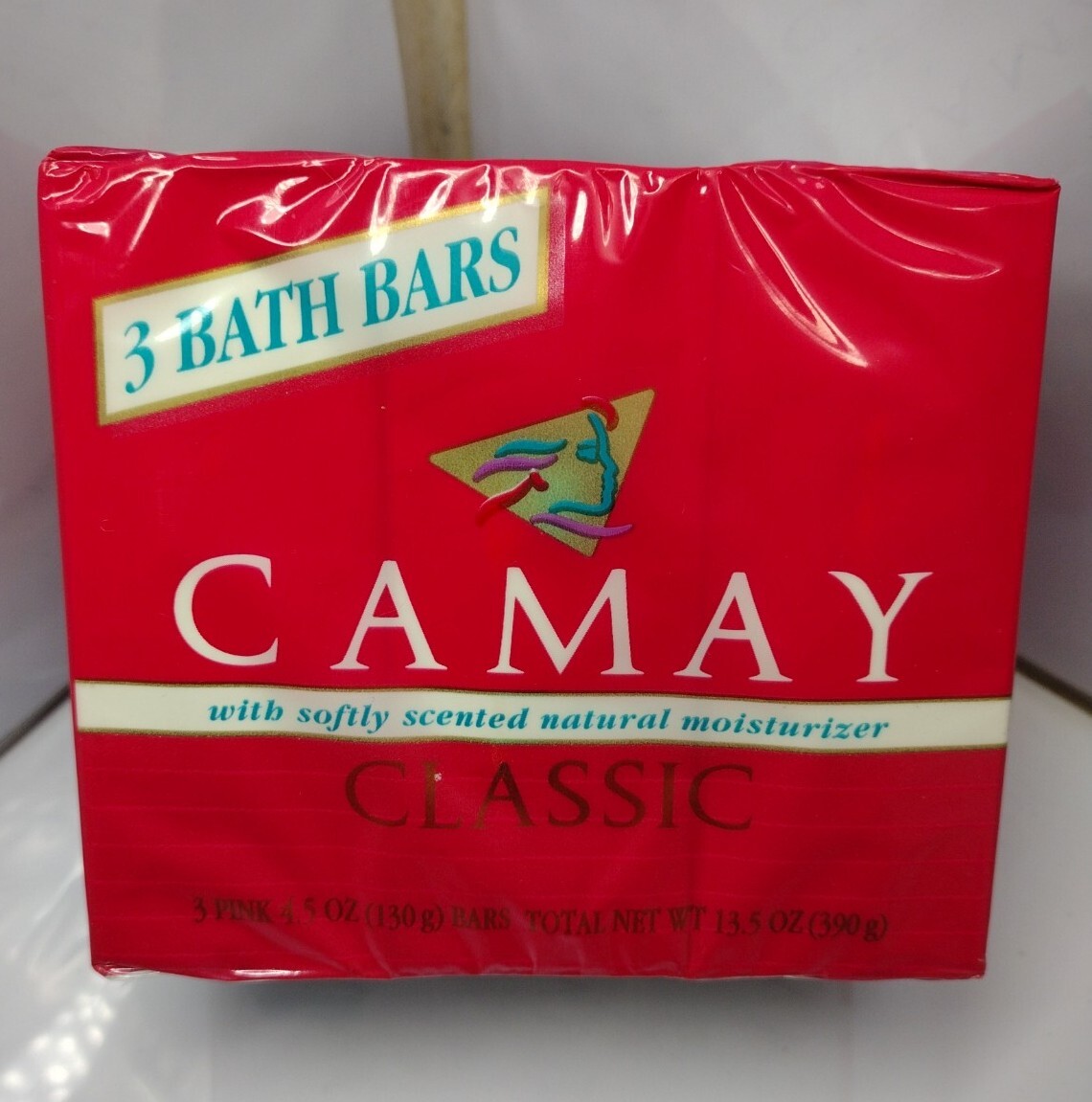 Camay Soap Pink Classic Softly Scented Beauty Bar 1 Pack of (3) bars 4 .5oz P&G