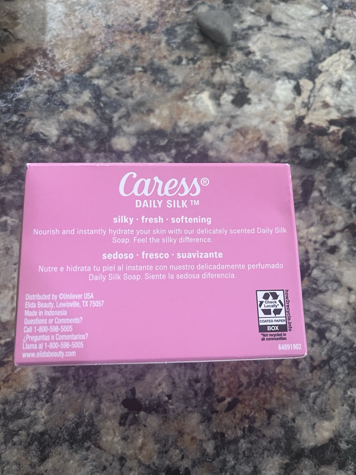 Caress Daily Silk Soap White Peach & Orange Blossom 3.15 oz