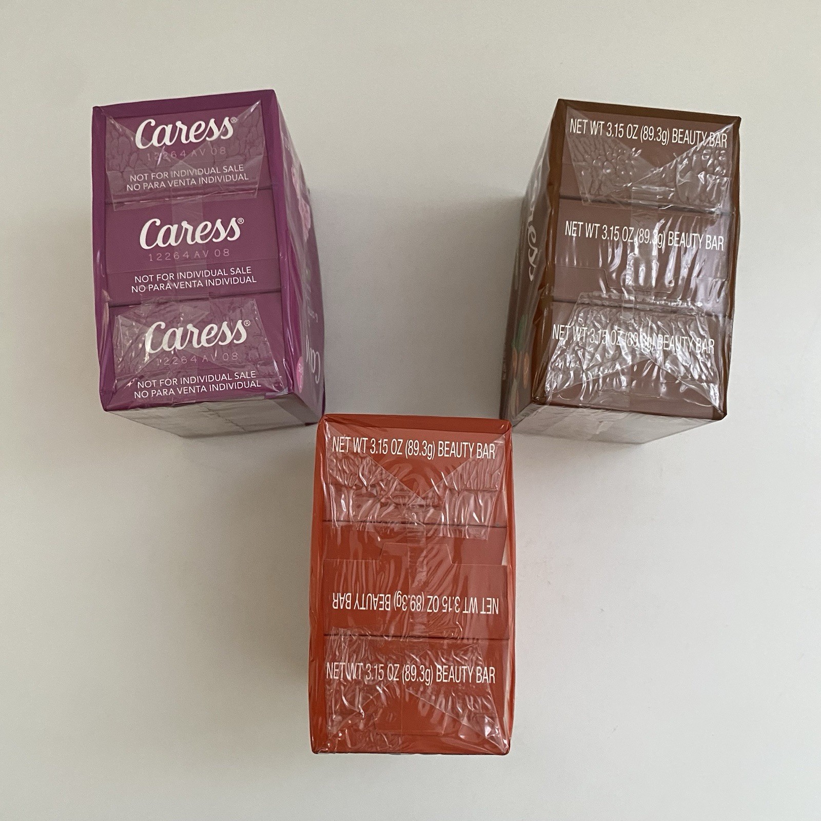 Caress Lot Of 9 Beauty Bars Soap 3 Scents Shea Mango Blossom 3.15 Oz SEALED