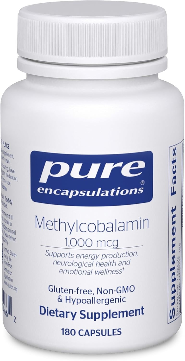 Pure Encapsulations Methylcobalamin 1,000 mcg – Vitamin B12 Supplement to Suppor