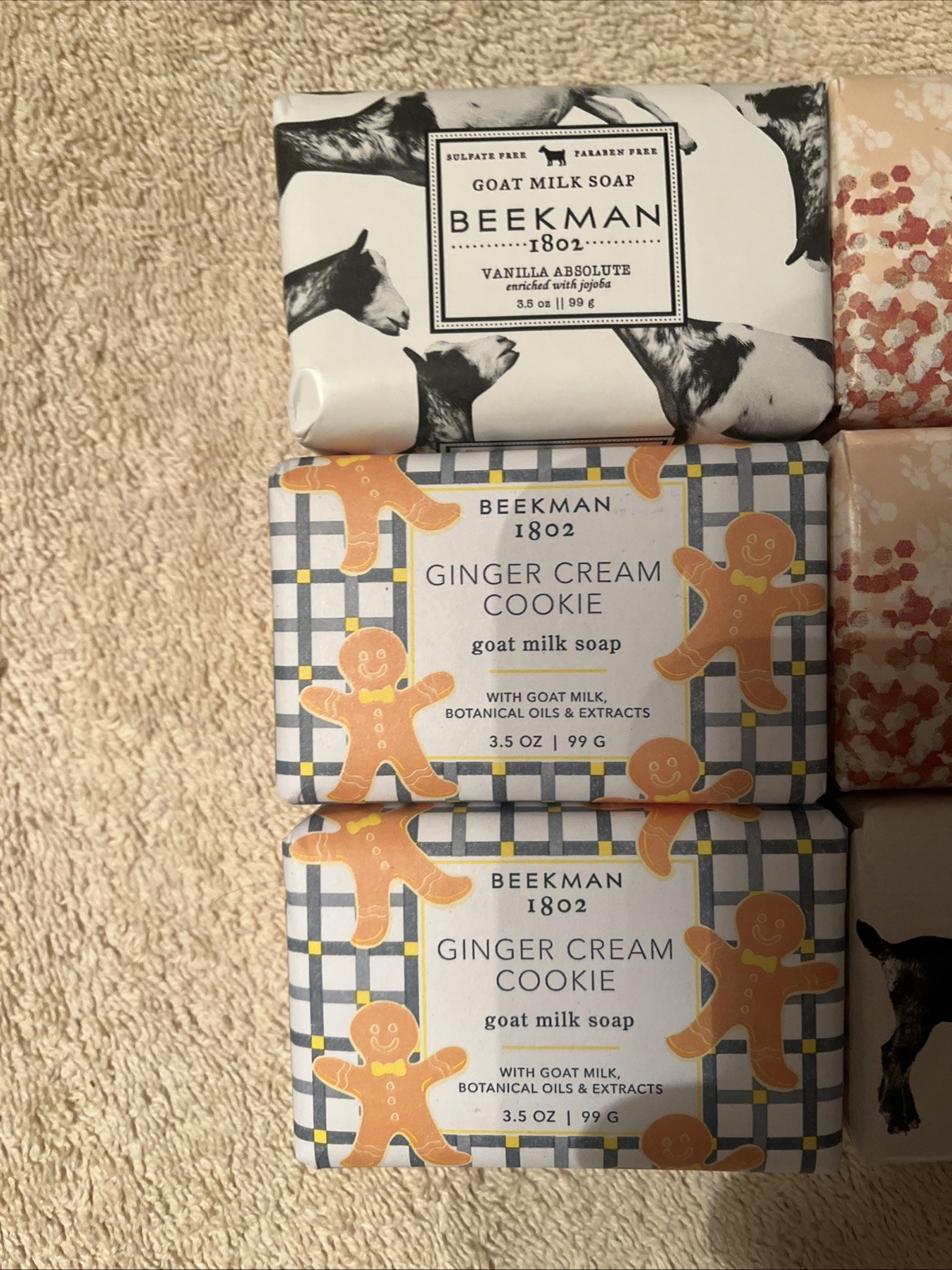 Beekman 1802 Goat Milk Soap Bar Palm Size 3.5 Oz LOT OF 9 Brand New