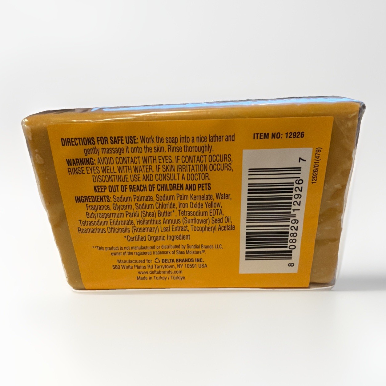 Personal Care 2× Shea Moisture African Black Soap & RAW BUTTER SOAP 4 Oz