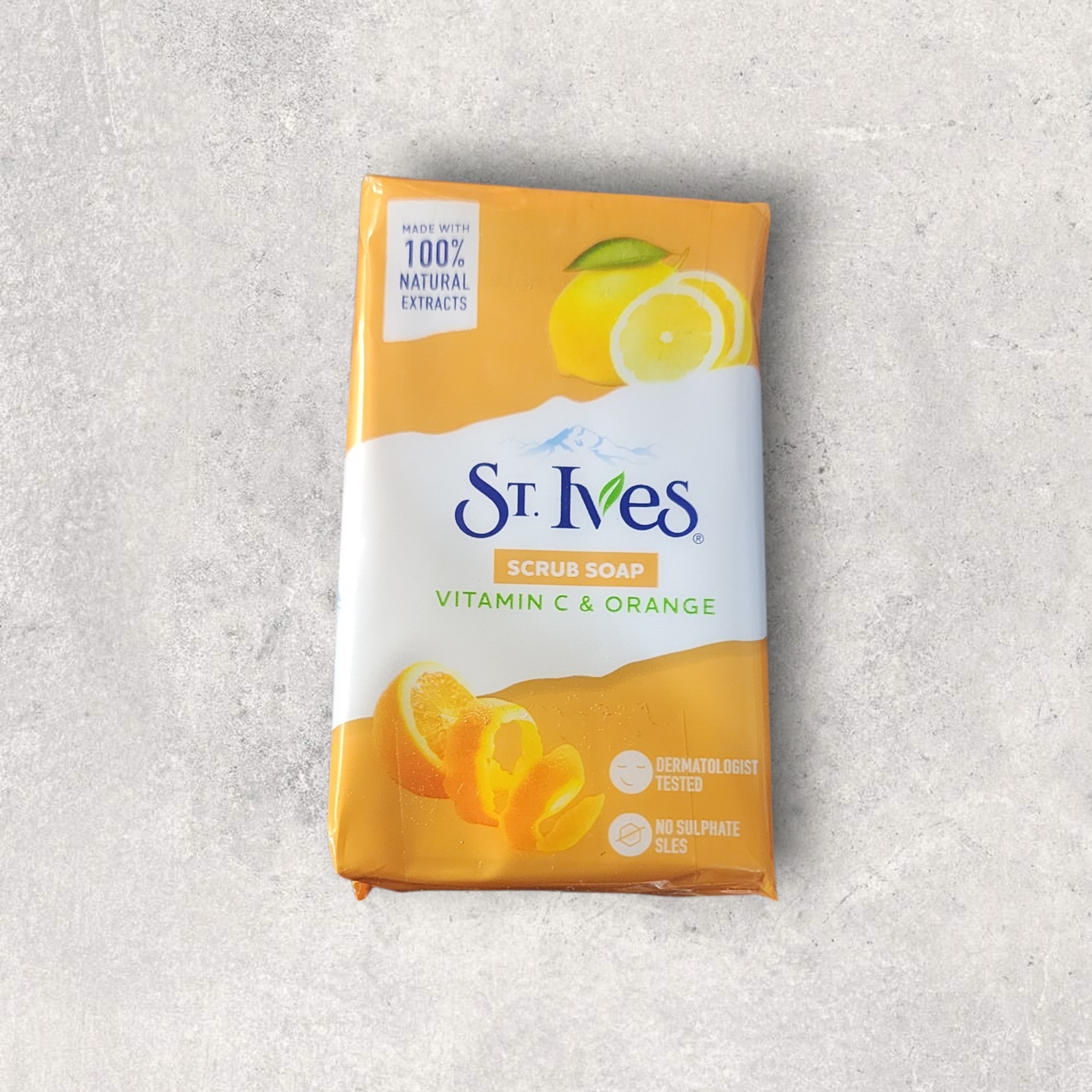 St Ives Scrub Soap Vitamin C & Orange 3.5 oz Bars 4-Pack New Sealed