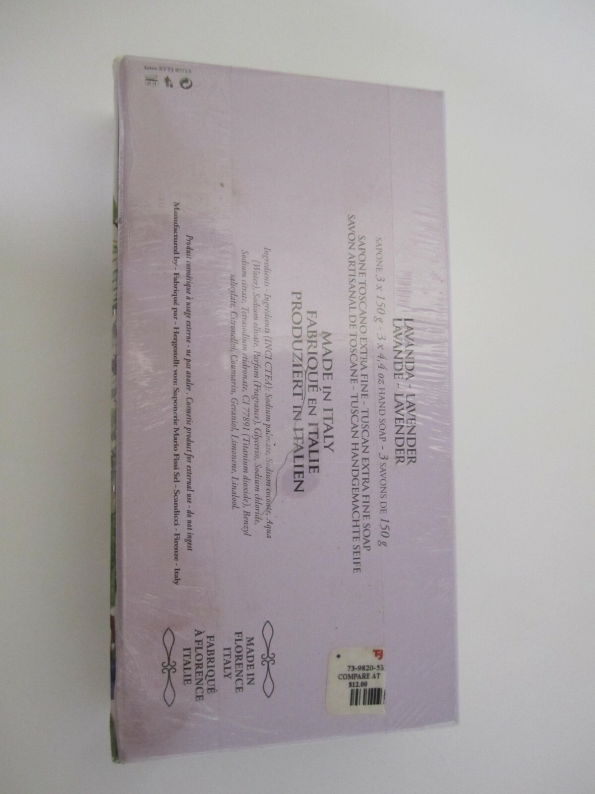 La Florentina 3 x 5.3 oz Bar Luxury Soap Lavender – Made in Italy – NIB