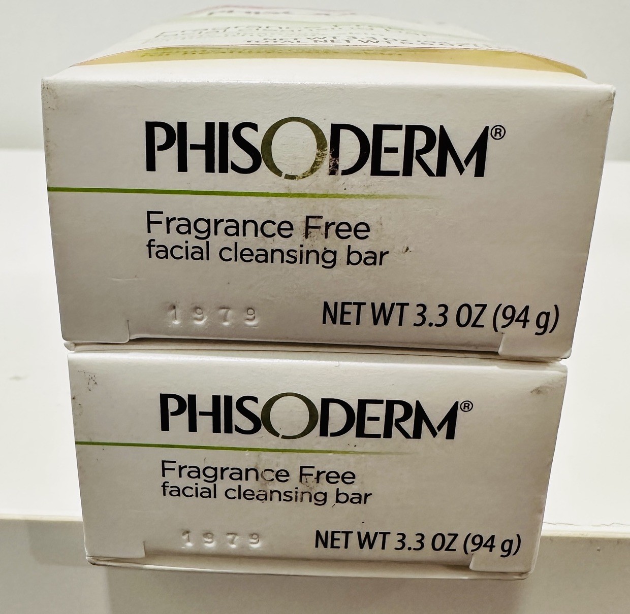 Phisoderm Fragrance Free Facial Cleansing Bar Soap 2 Bars 3.3 oz ea NEW
