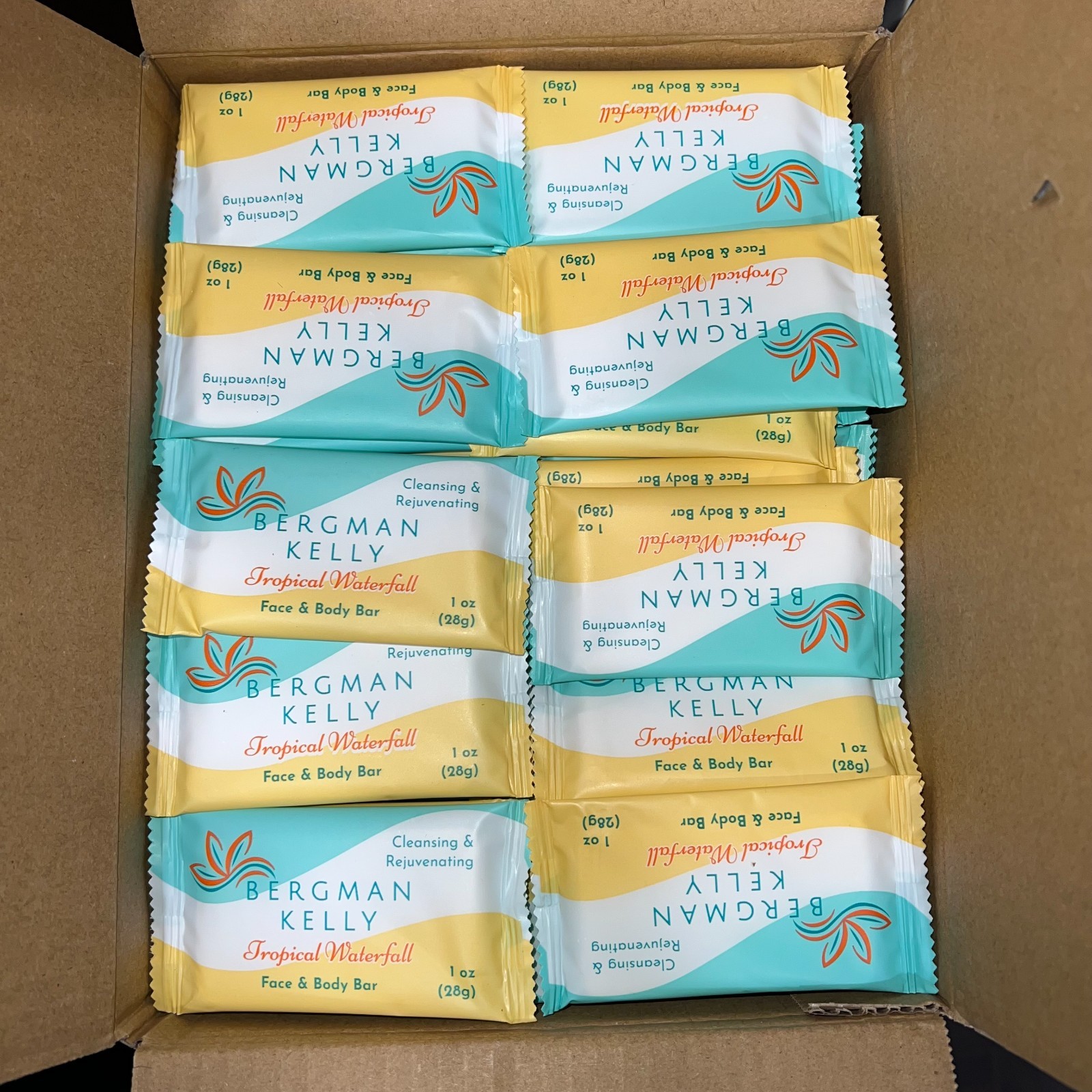 Bergman Kelly Tropical Waterfall Soap Bars 0.5oz 100pk Luxury NEW