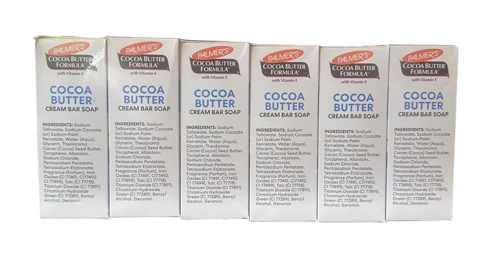 Palmers Cocoa Butter Formula Cream Bar Soap w/ Vitamin E 4.7 Oz Lot of 6 NEW