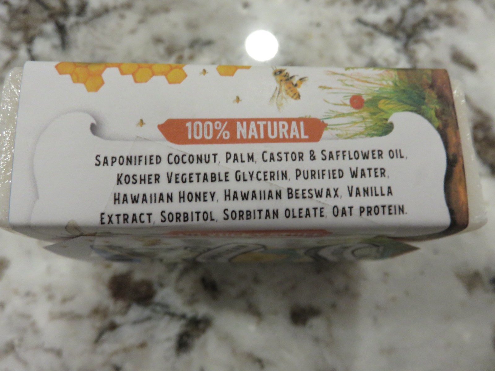 Filthy Farmgirl Big Island Beeswax Soap Bar from Hawaii Vanilla Cream 6.9 oz.