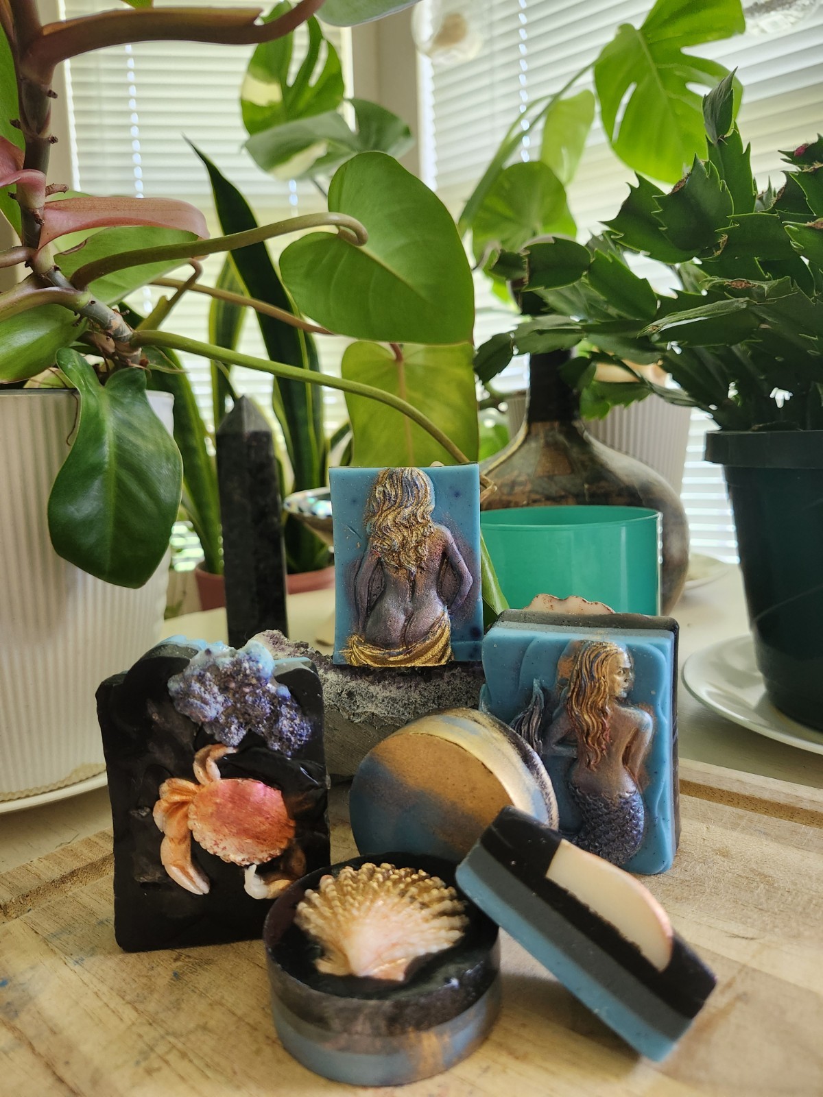 Handmade “Sirens of the Black Sea” Set Luxury Artisanal Soap,Ethereal Art!