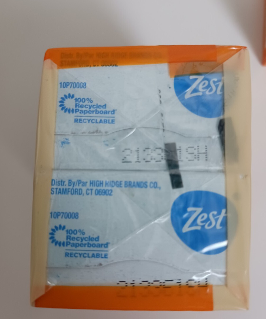 ZEST Lemon Peel & Agave Bar Soap 2 Count (4 Bars)