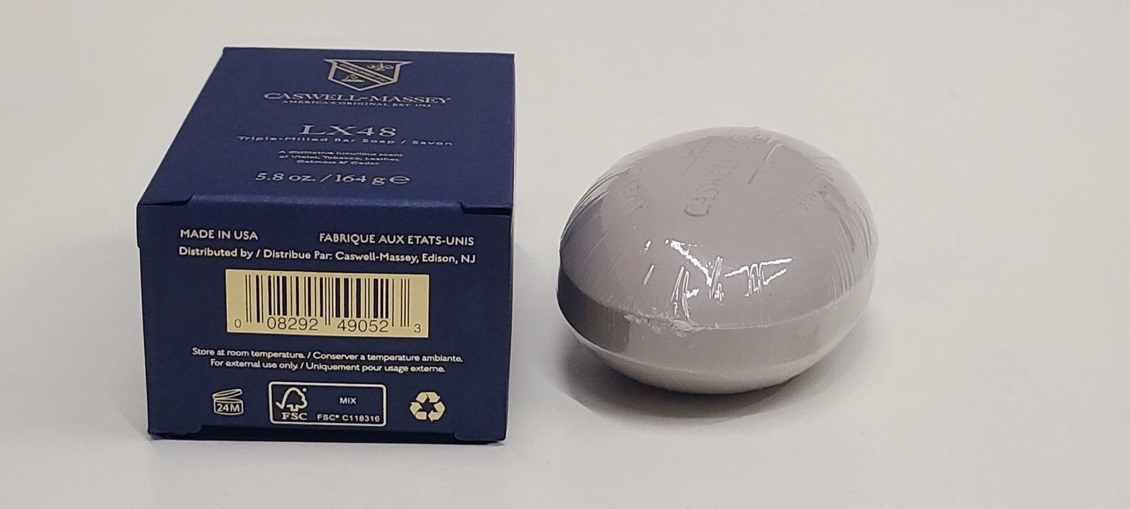 Caswell Massey LX48 Triple Milled Single Bar Soap