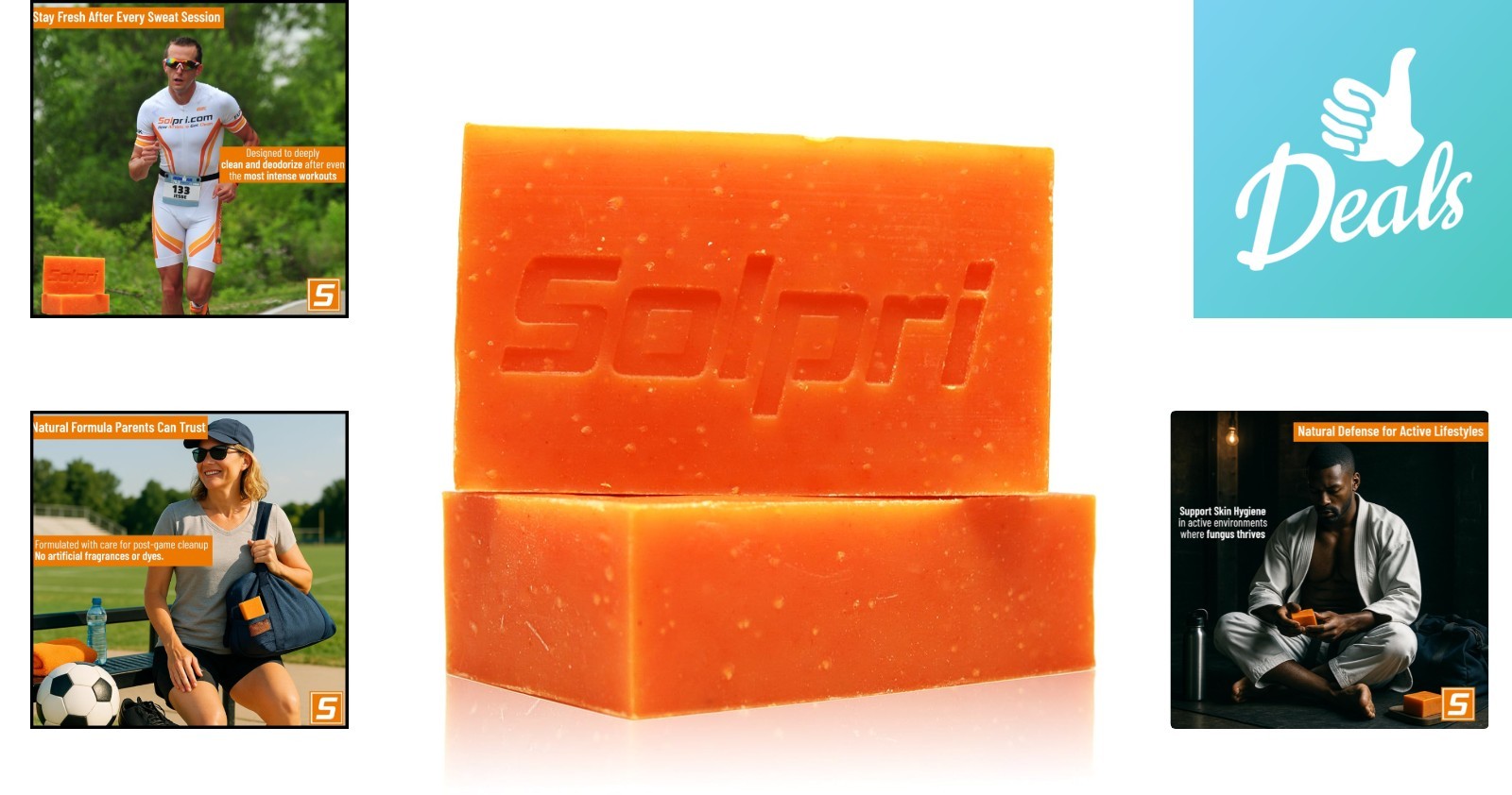 2-Pack Shield Athletic Soap Bar with Tea Tree & Eucalyptus – 4oz for Fresh Feet