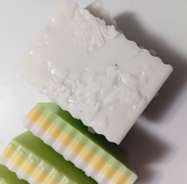Coconut Lime Goat’s Milk Soap | Tropical Summer Melt and Pour Soap Bar