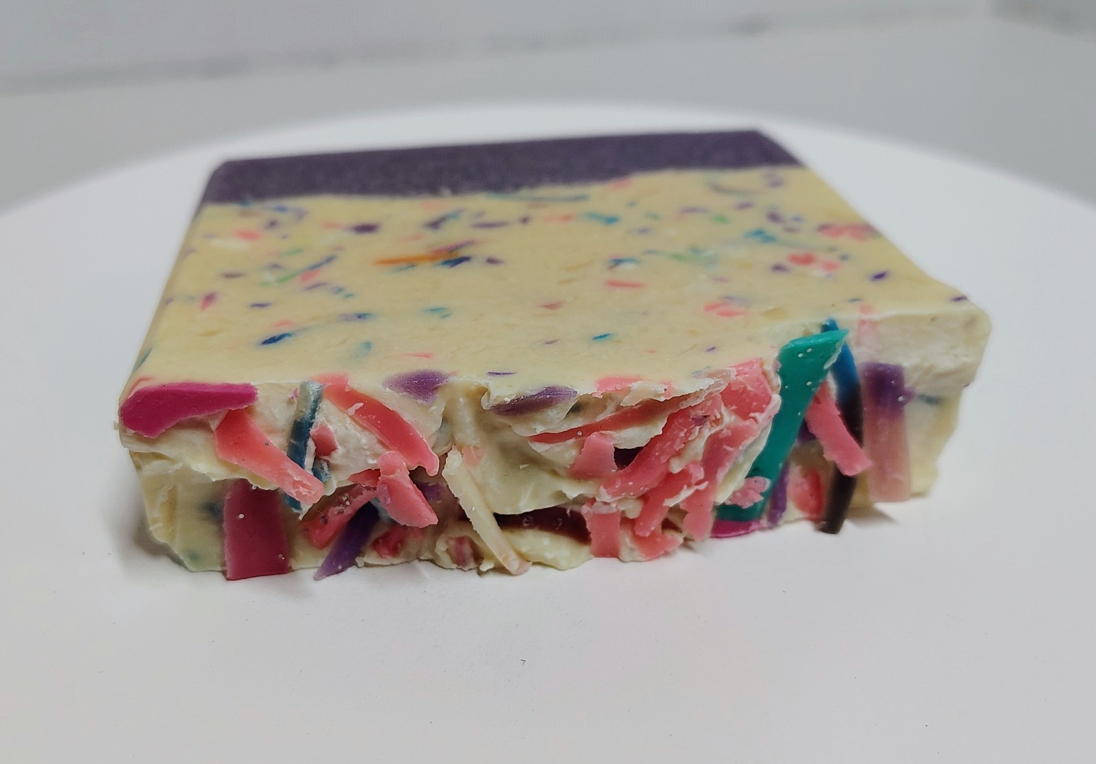 Handmade Goat Milk Soap Bar Sweet Pea Pink Confetti Natural Skin Care Sunhi New