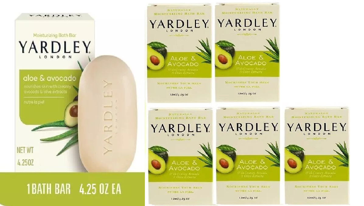 Yardley Soap Aloe & Avocado 4.25oz ( 6 pack )