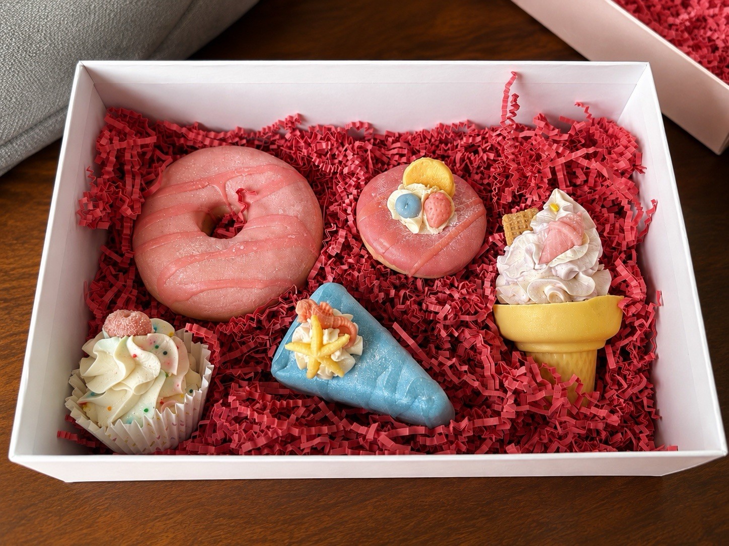 Nectar Bath Treats Dessert-Themed Bath Soap Set, Assorted Shapes, Multicolor