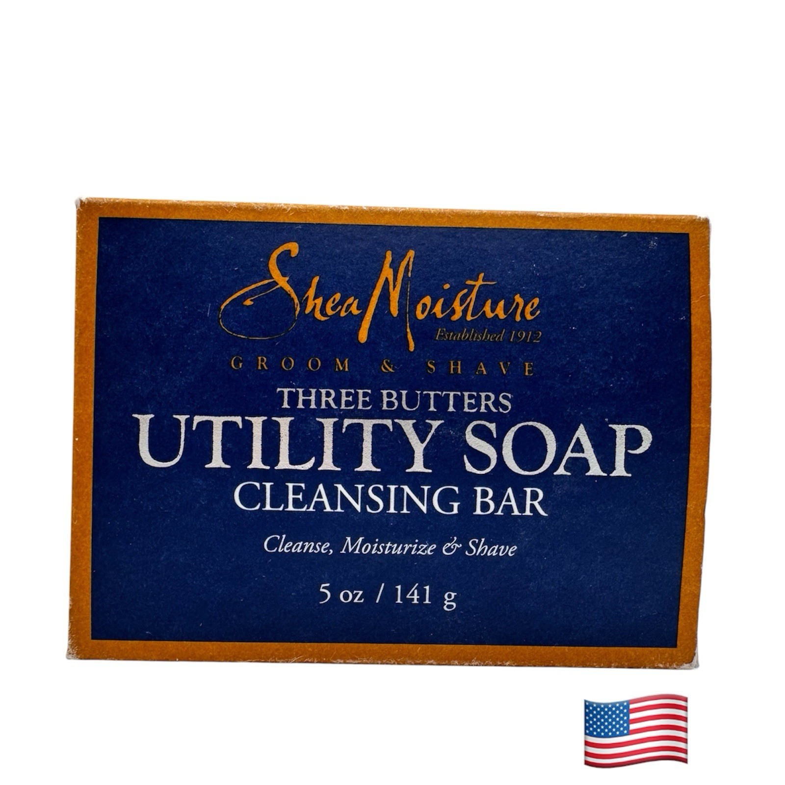 Shea Moisture Three Butters Utility Soap Cleansing Bar 5 oz, 1 Bar
