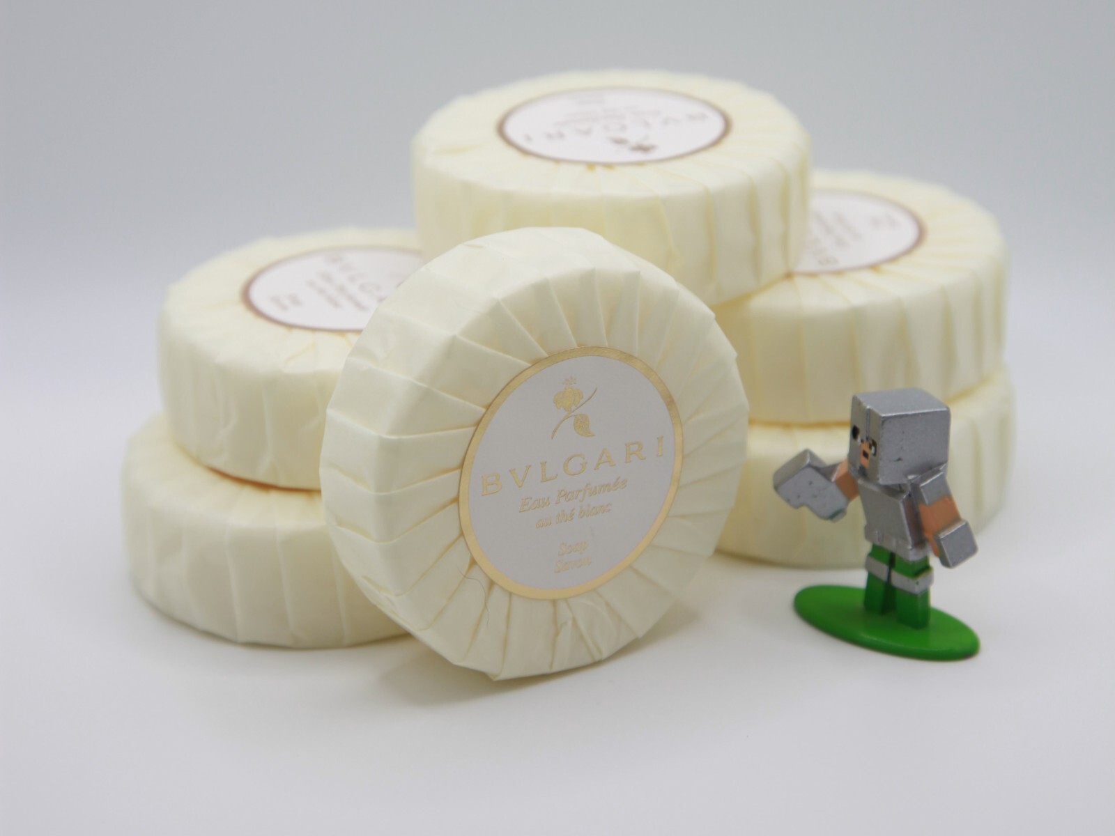 BVLGARI Au The Blanc (White Tea) Soap Bar, Pack of 6 – 6×2.6oz (6x75gr)