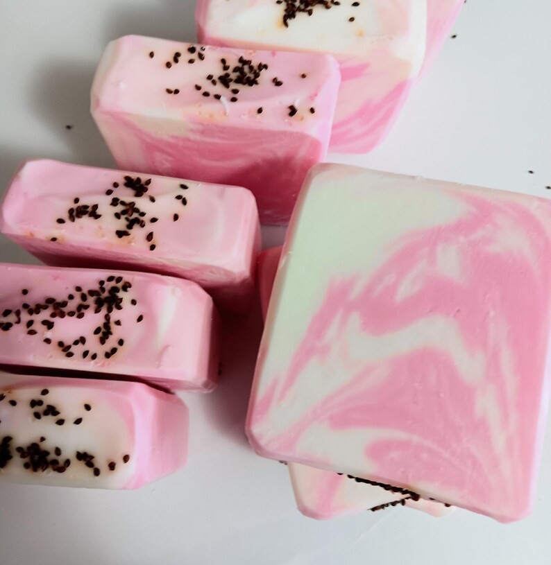 Citrus Garden Cold Process Soap | Geranium Grapefruit Spearmint Handmade Soap