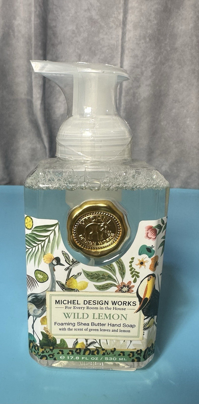 Michel Design Works 17.8 Oz Wild Lemon Soap w/ Napkins and Container