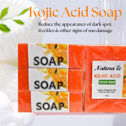 3x Kojic Acid Glutathione Whitening Bleaching Lightening Facial Body Soap 140g