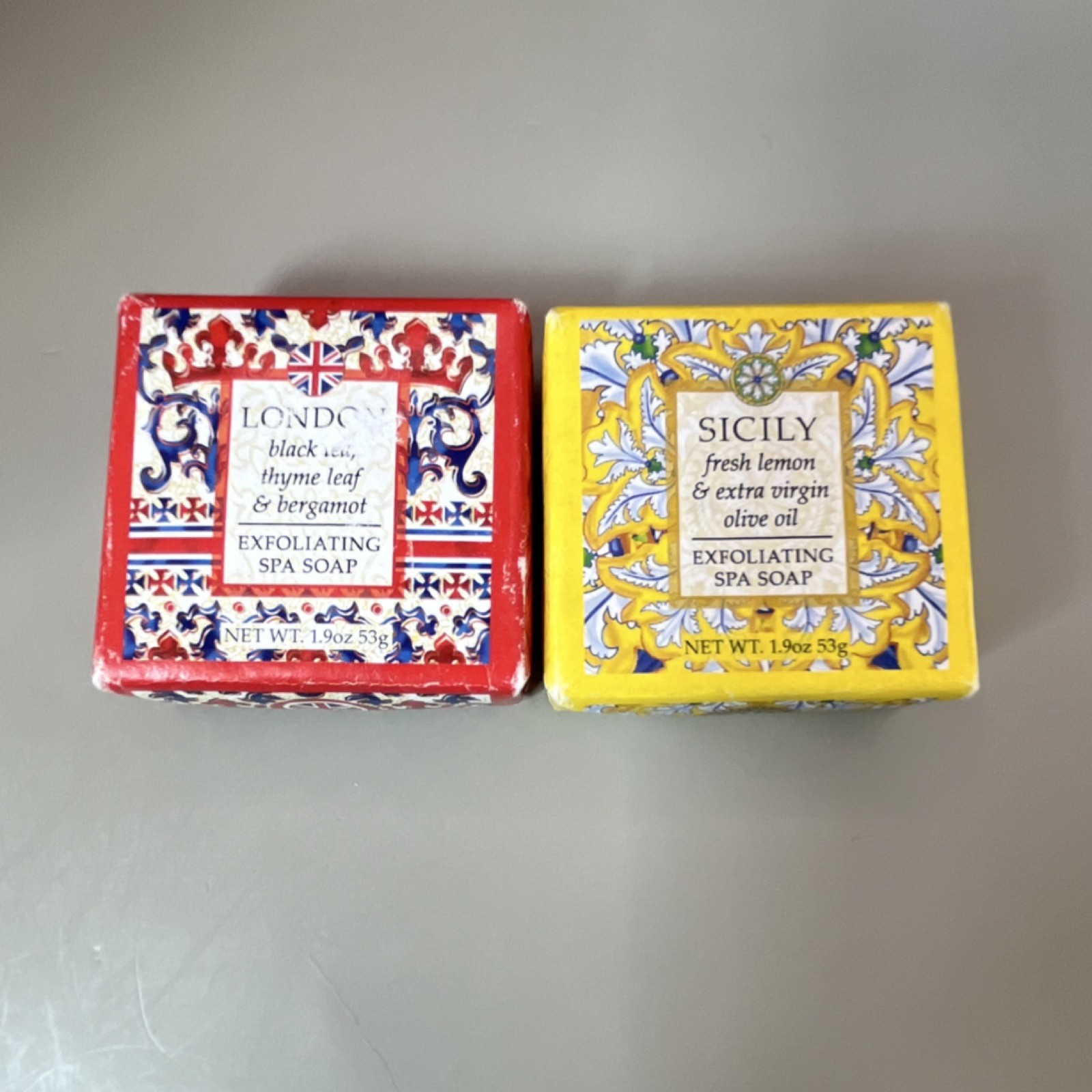 Greenwich Bay Trading Co. Exfoliating Spa Soap Set Black Tea Lemon 1.9oz, 2 Pack