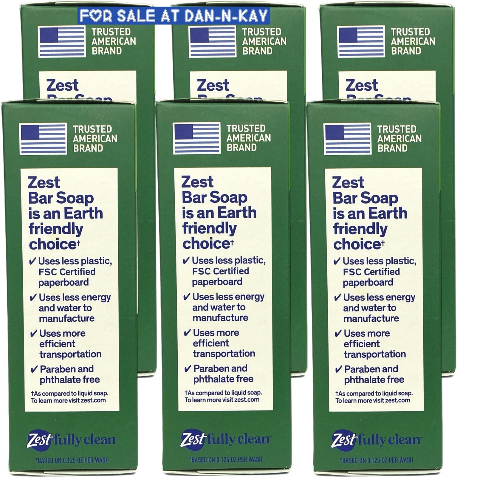 Zest Brut Deodorizer Classic Scent Moisture Bar Soap 7.05 oz. each Lot Of 6 New