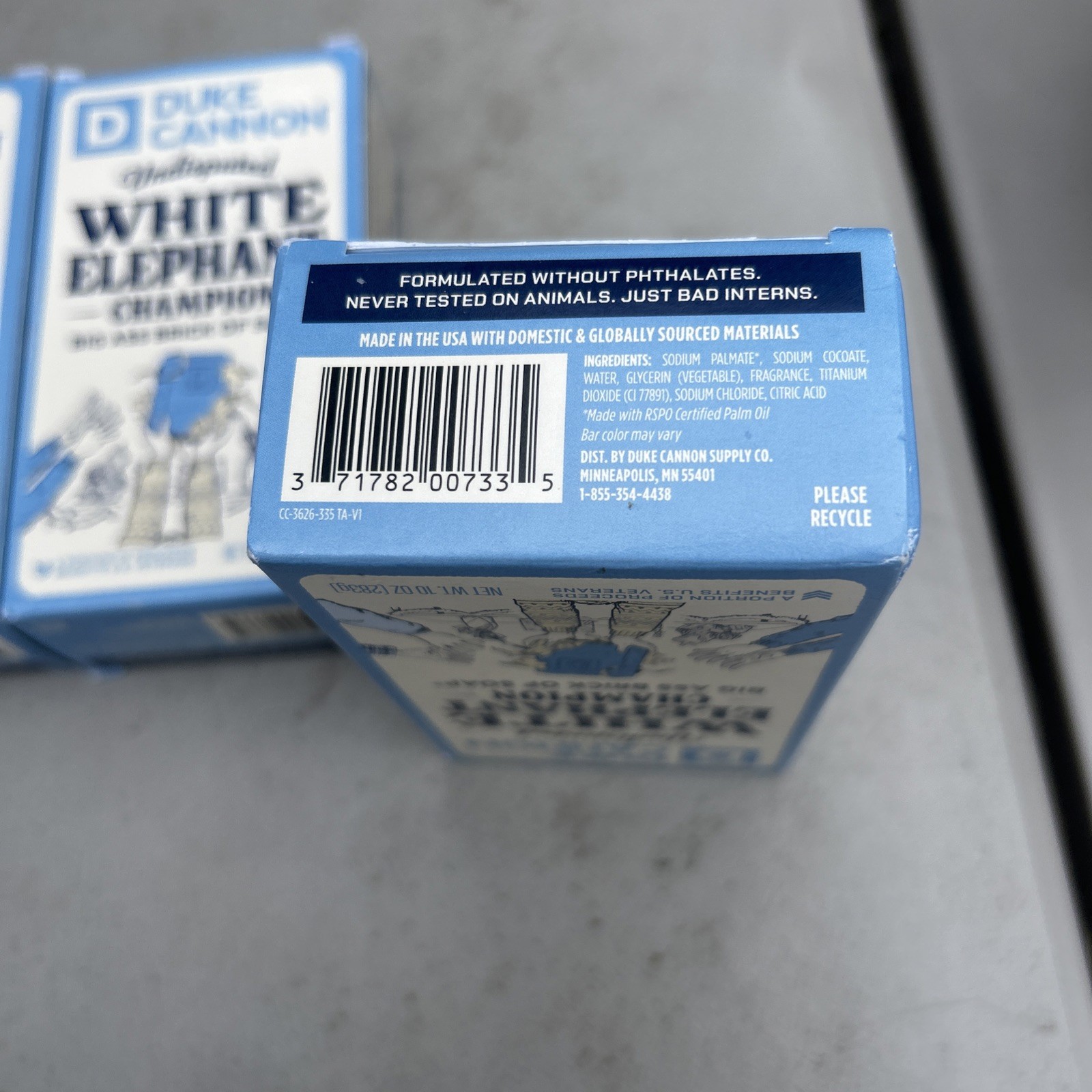 4 Pack: Duke Cannon Supply Co. White Elephant Bar Soap Big Ass Brick Soap 10 oz