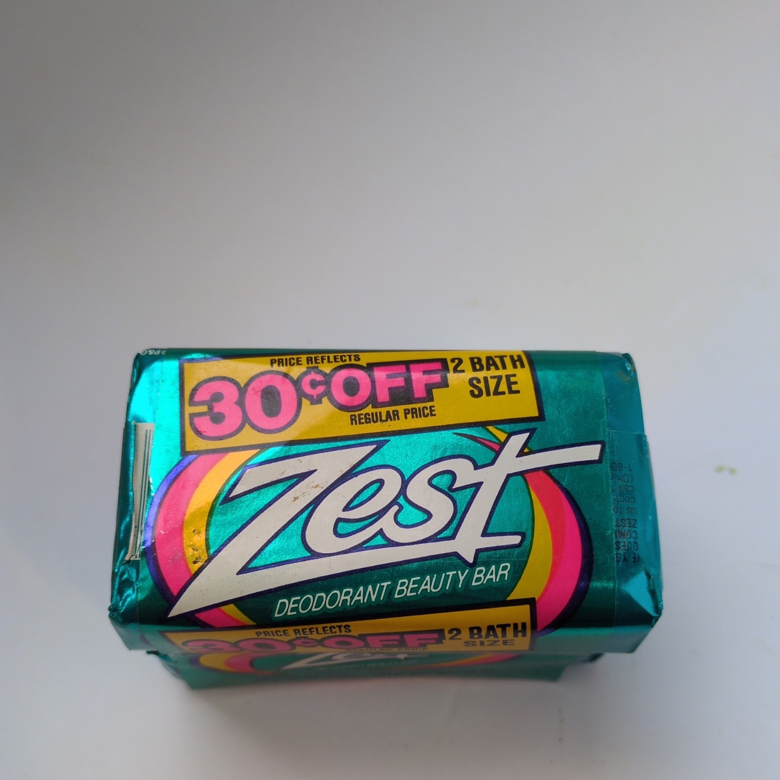Vintage Zest Deodorant Bar Soap 3.5 oz 1988 3 pack Sealed HTF 80’s