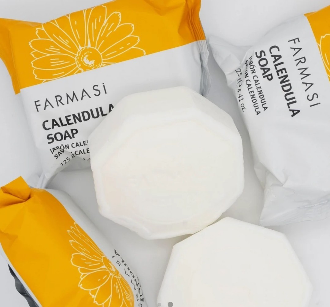 FARMASI CALENDULA SOAP (eczema, psoriasis, dry skin NEW. Dr C Tuna